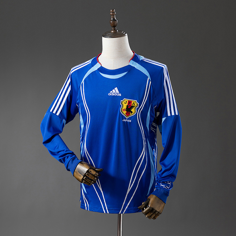 Japan 2006 Home Long Sleeves Retro Jersey S-XXL